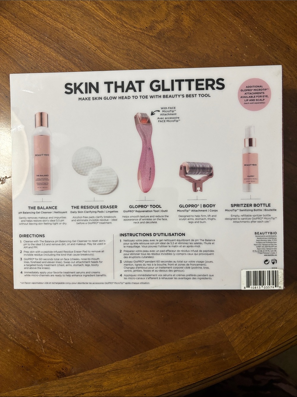 BEAUTYBIO Skin That Glitters Skincare Tool Set for face & body - Picture 3 of 3